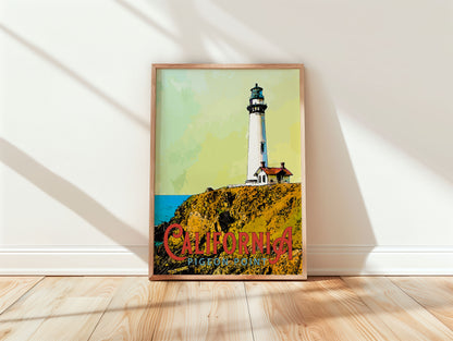 Pigeon Point Lighthouse Travel Poster