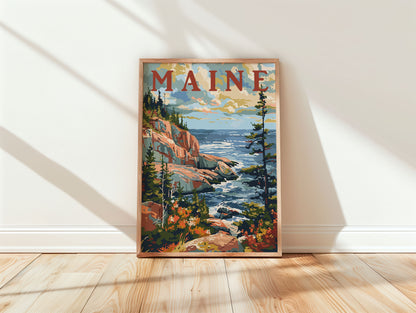 Maine Travel Poster