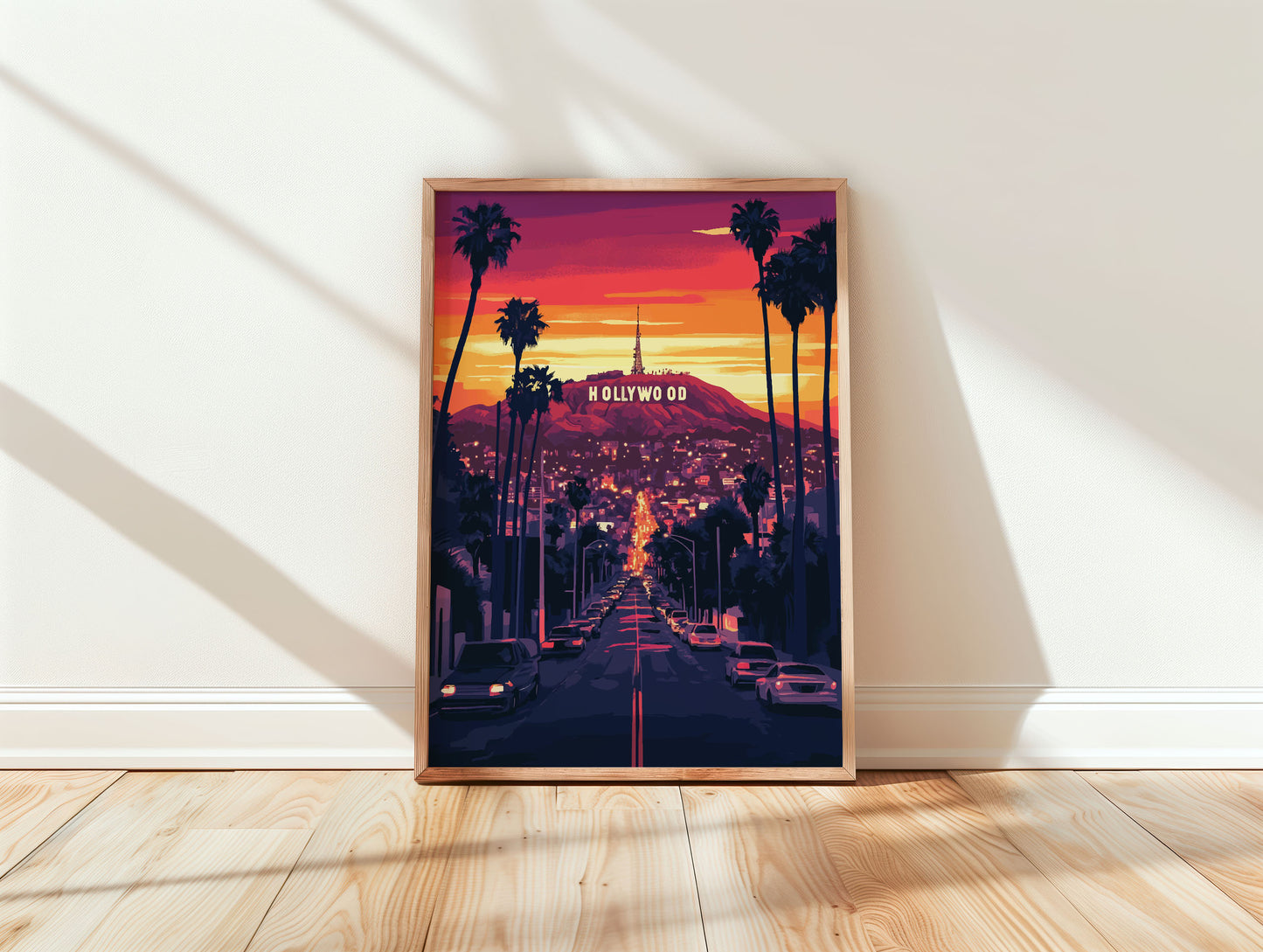 Hollywood Travel Poster