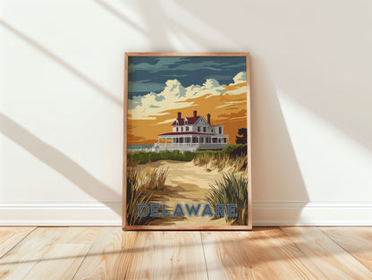 Delaware Travel Poster