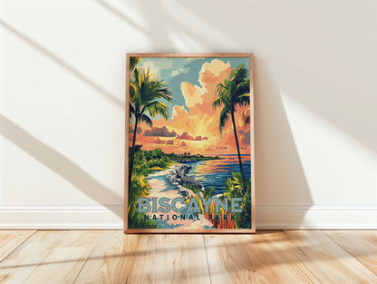 Biscayne National Park Travel Poster