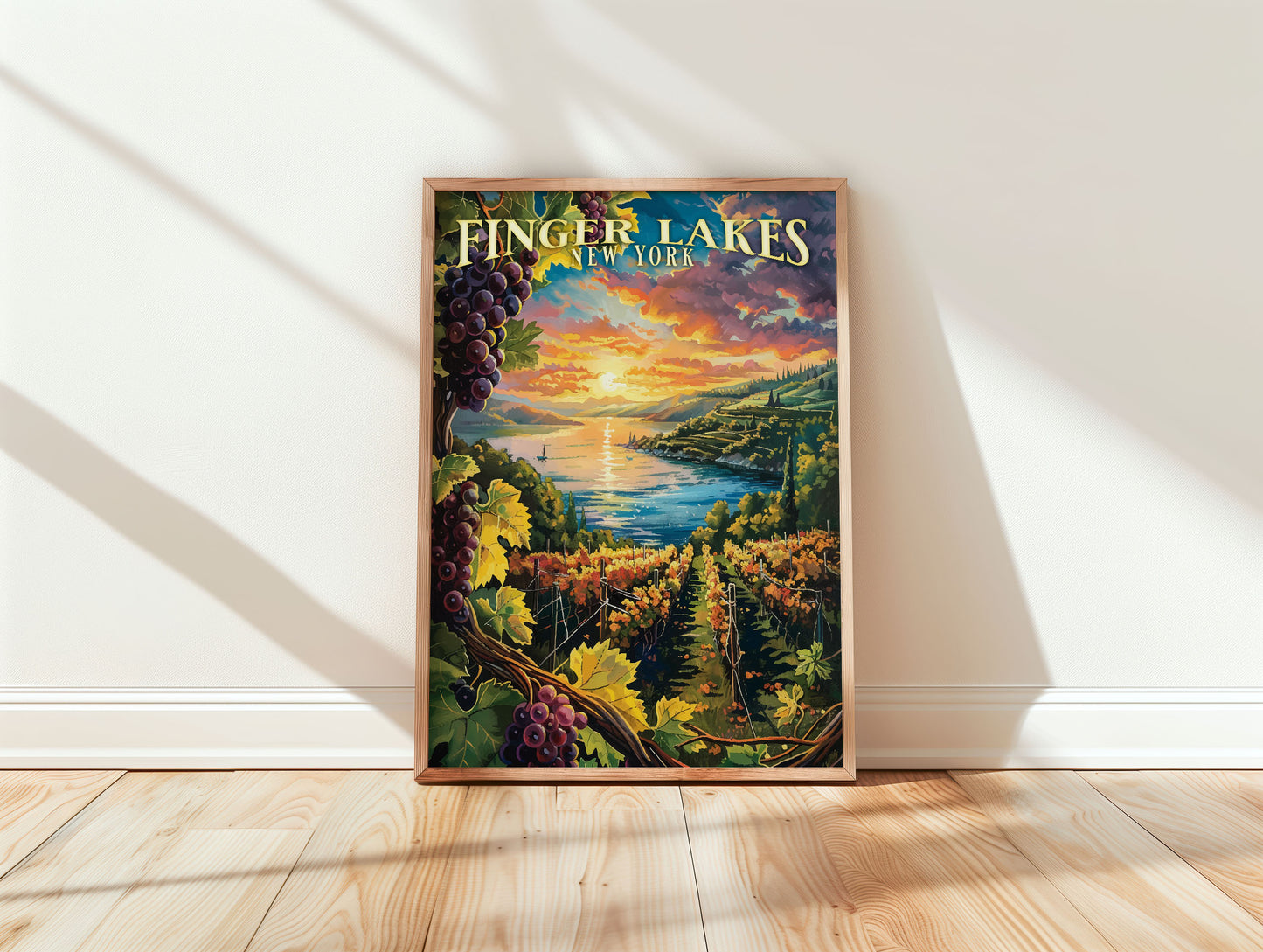 Finger Lakes Region Travel Poster