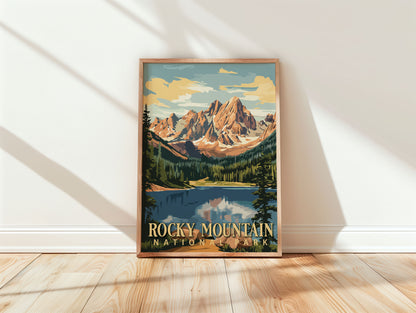 Rocky Mountain National Park Travel Poster