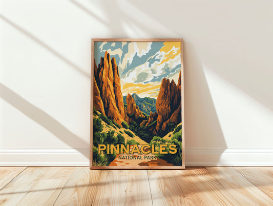 Pinnacles National Park Travel Poster