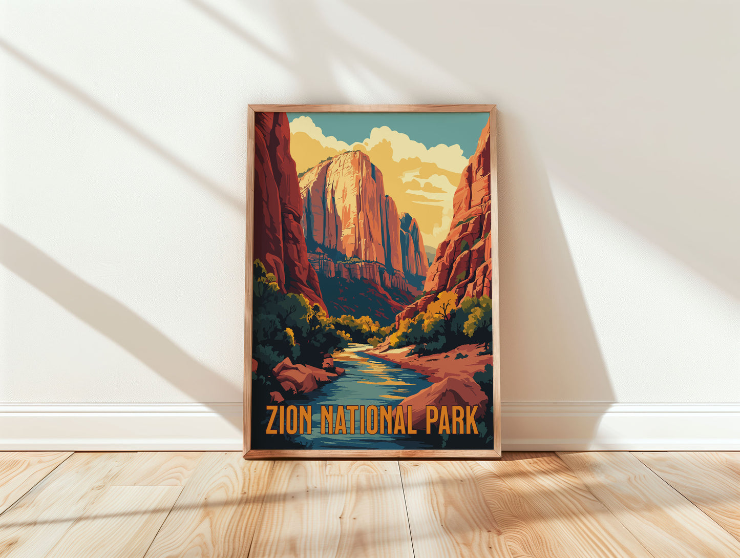 Zion National Park Travel Poster