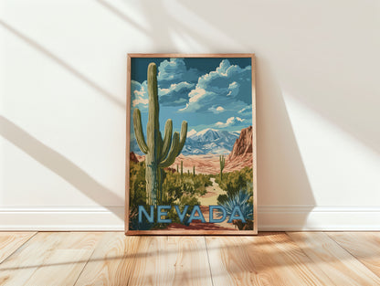 Nevada Travel Poster