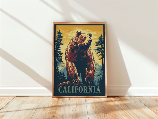 California Travel Poster