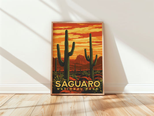Saguaro National Park Travel Poster