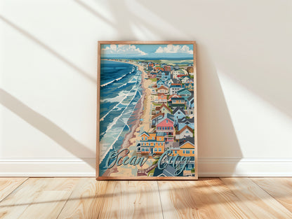 Ocean City Travel Poster