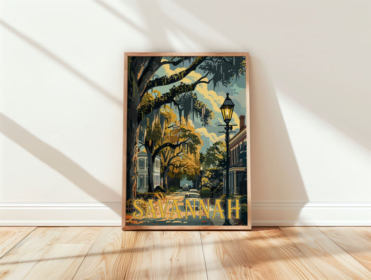 Savannah Travel Poster