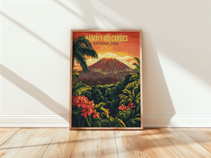 Hawai'i Volcanoes National Park Travel Poster