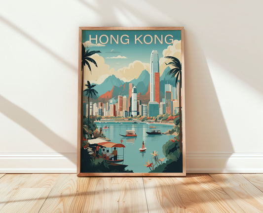 Hong Kong Travel Poster