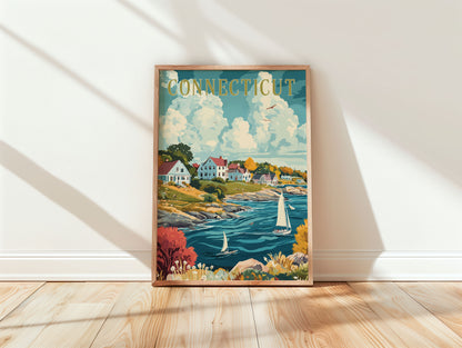 Connecticut Travel Poster