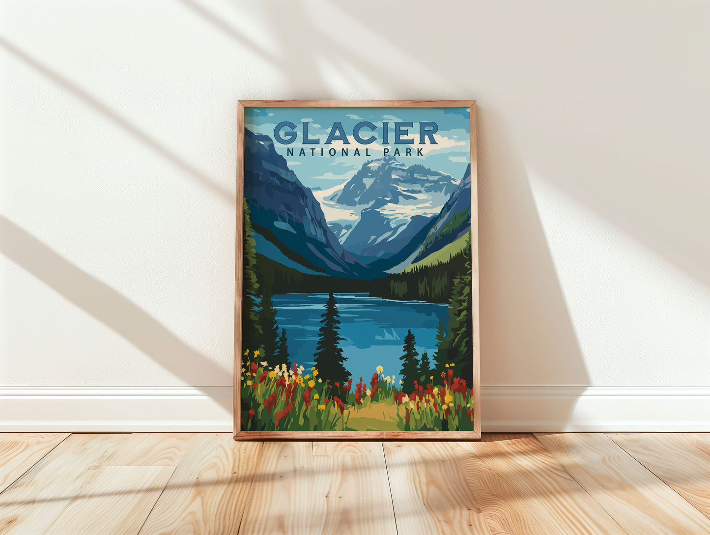 Glacier National Park Travel Poster