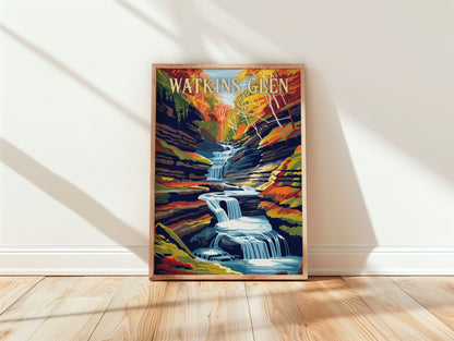 Watkins Glen Travel Poster