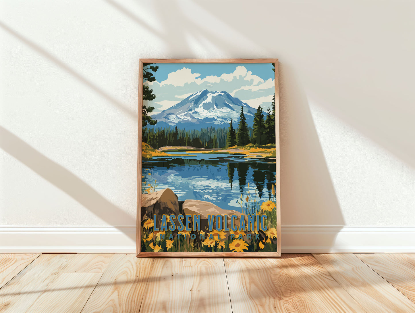 Lassen Volcanic National Park Travel Poster