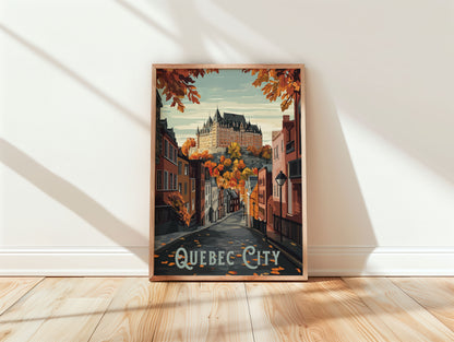 Quebec City Travel Poster