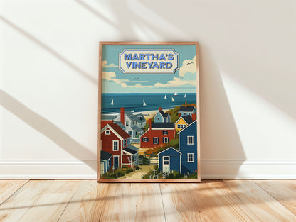 Martha's Vineyard Travel Poster