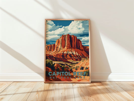 Capitol Reef National Park Travel Poster