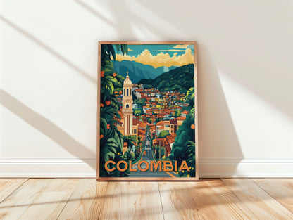 Colombia Travel Poster