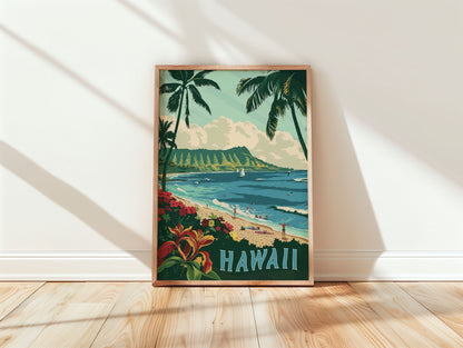 Hawaii Travel Poster