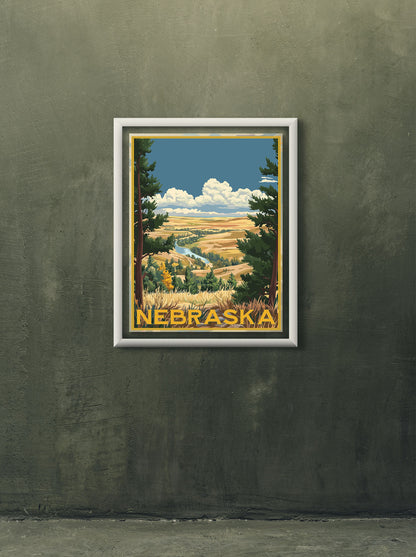 Nebraska Travel Poster