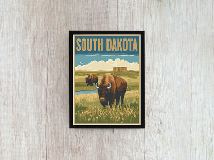 South Dakota Travel Poster