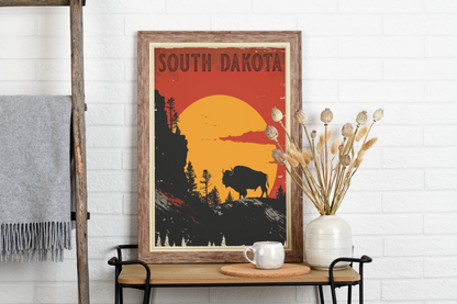 South Dakota Travel Poster