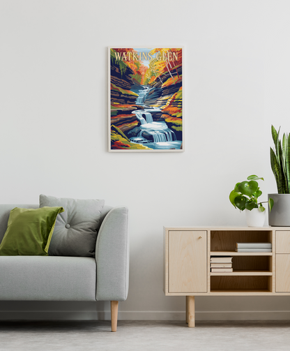 Watkins Glen Travel Poster