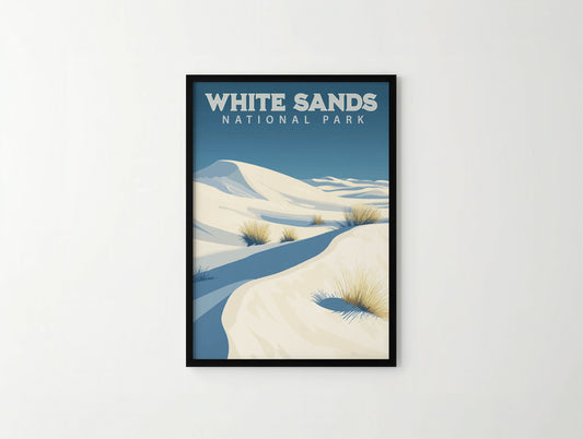 White Sands National Park Travel Poster
