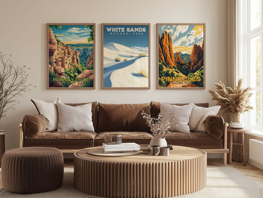 White Sands National Park Travel Poster